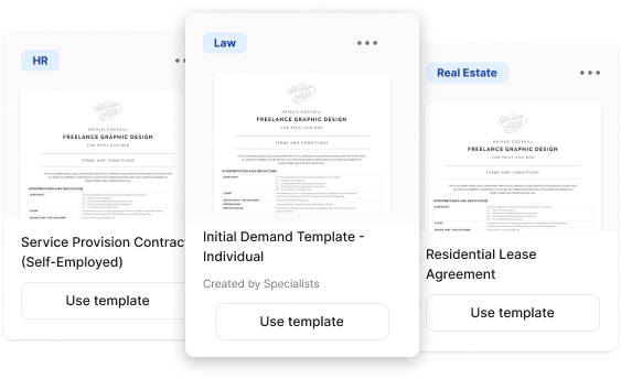 Template de documentos da zapsign em inglês